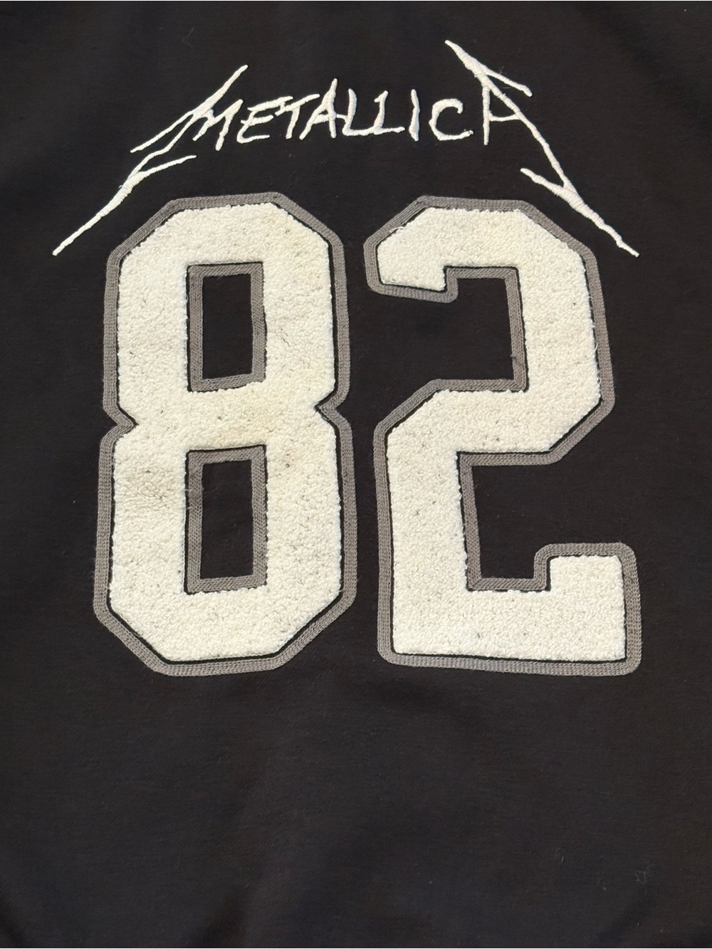 Metalica 1982 Black & White Varsity Jacket L - Picture 7 of 8